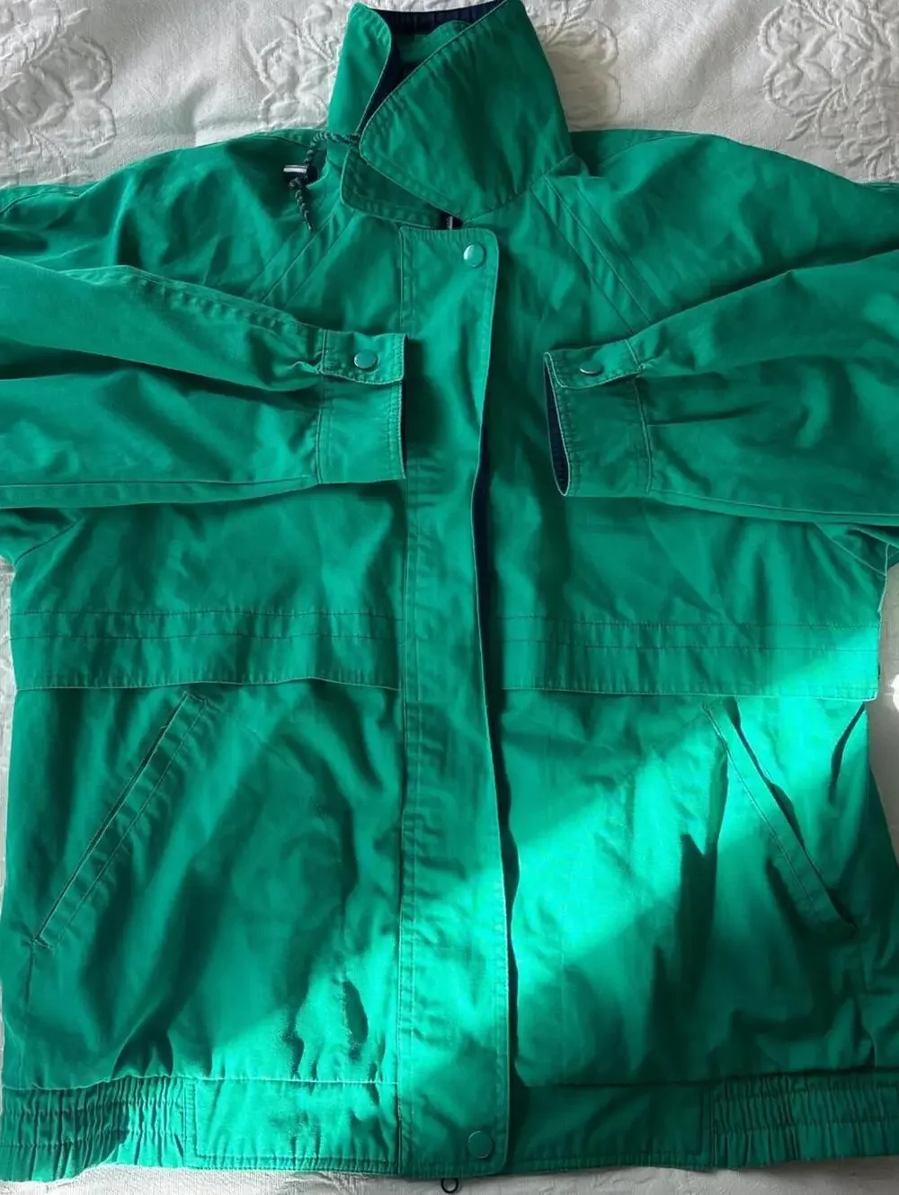 London Fog Green and navy heavyweight jacket sz medium